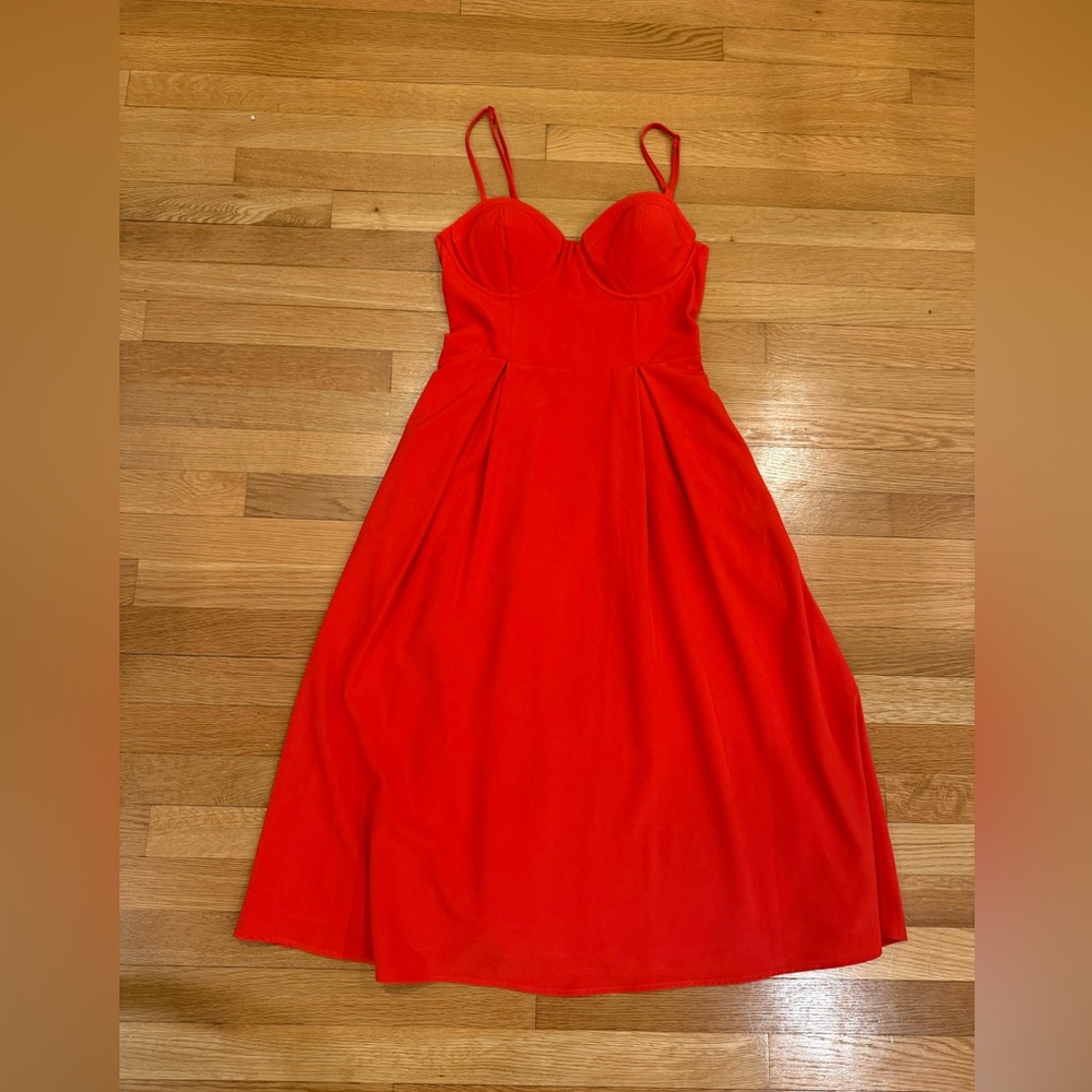 Yumi Kim Vibrant Red Midi Dress